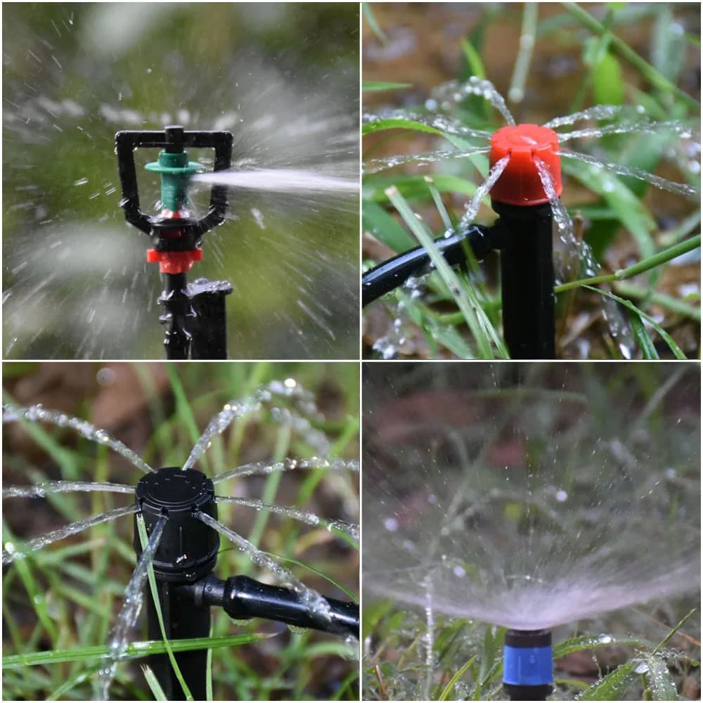 50-100 pz Irrigazione Da Giardino Irrigatori Palo Ugello di Dispersione Rifrazione Regolabile Gocciatori Acqua Vortex Ugelli