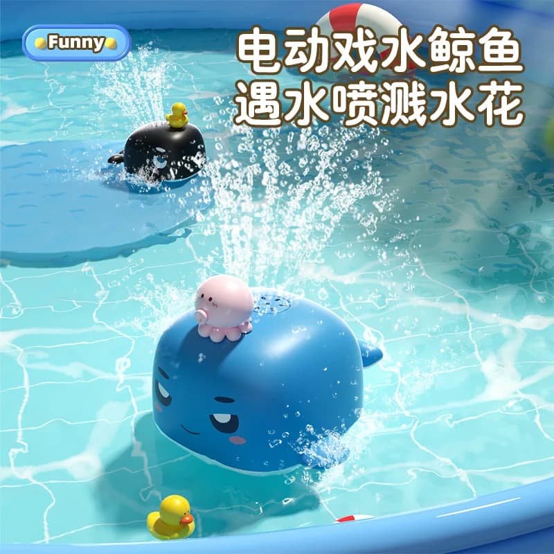 Cartoon per bambini balena d'acqua elettrica bagno per bambini bagno bagno acqua nebulizzata giocattoli educativi estate