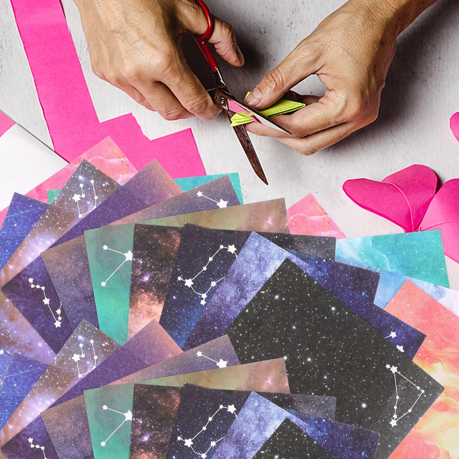 600 Sheets Dual Sided Folding Paper Origami Paper Set Design for Creative Craft Making School Kindergarten Home