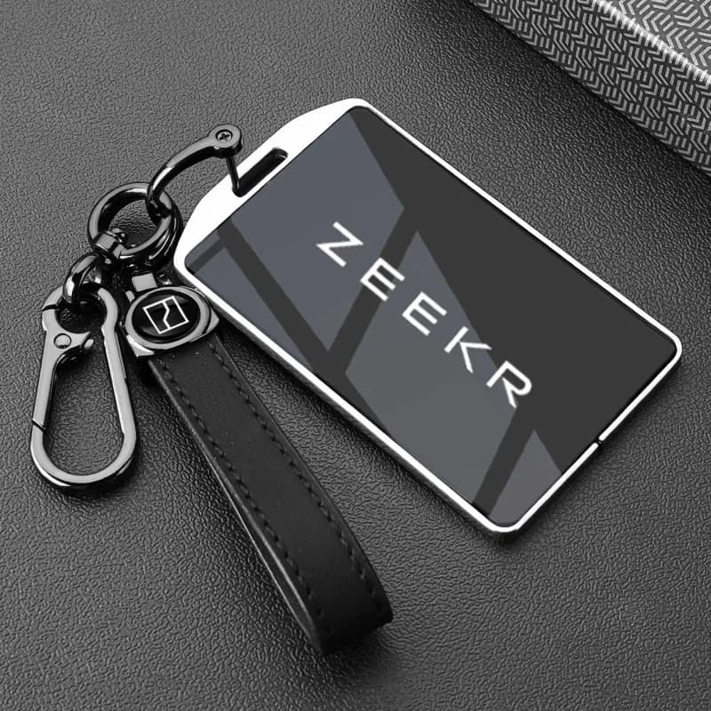 Car Accessories NFC Card Zinc Alloy TPU Key Cover Case Holder Chain For Zeekr 7X 009 007 001 Key Protector Interior Styling