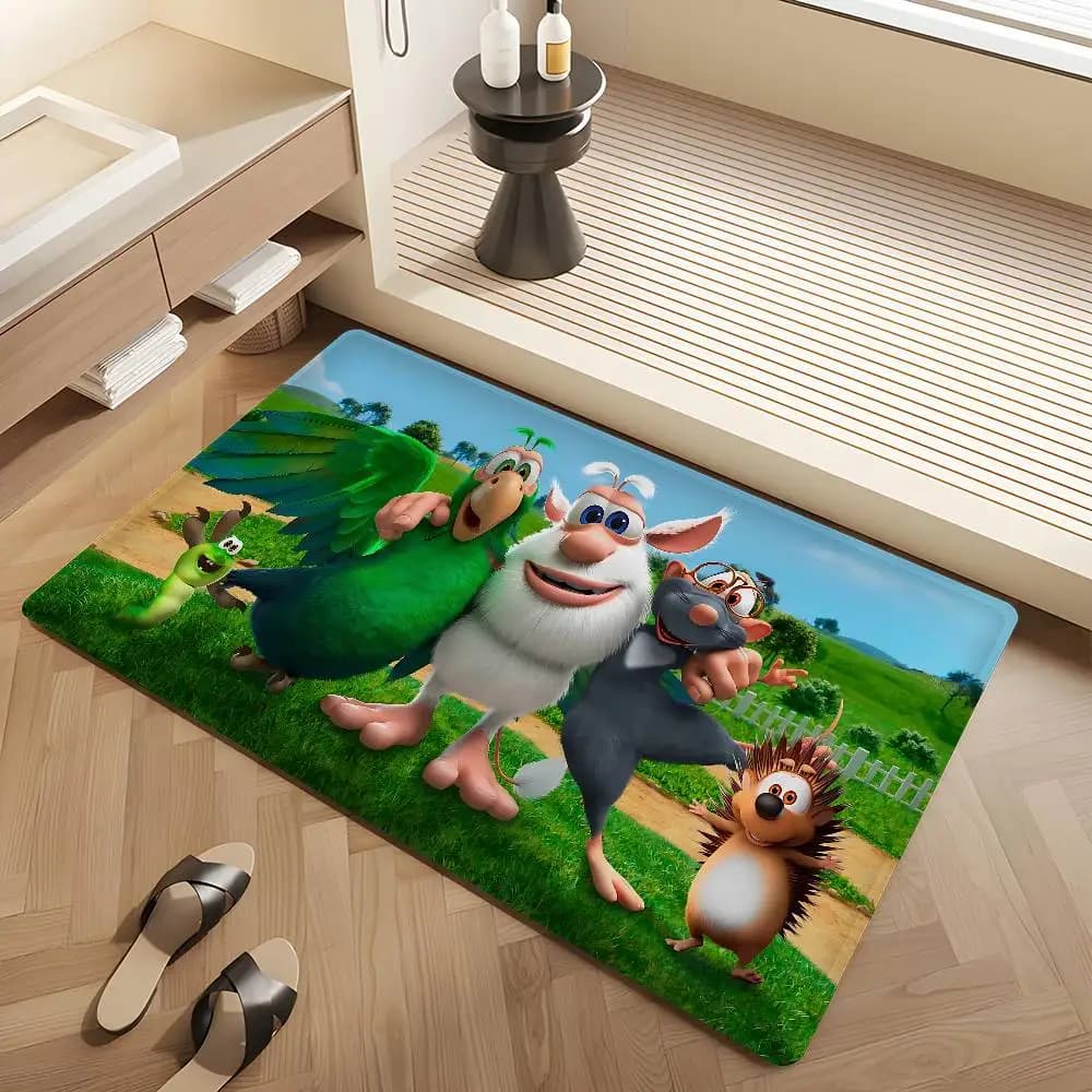 Tappeto da Pavimento Cartoon B-Booba, Stile Nordico, Zerbino per Casa, Tappetini per Bagno e Toilette, Tappeto Decorativo per Camera da Letto e Hotel