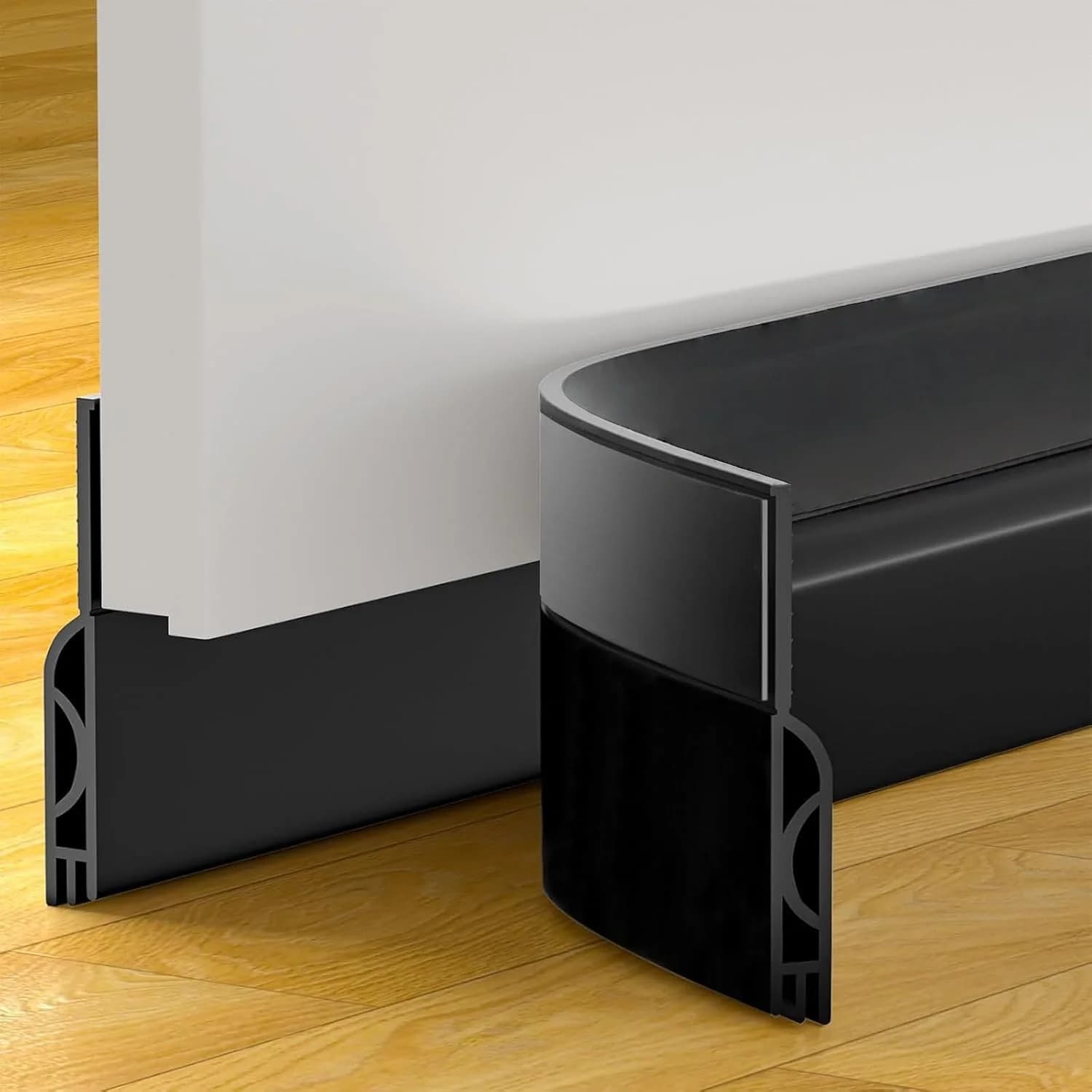 1PC 1m/39.37inch Door Draft Stopper, Door Sweep for Bottom of Door, Weather Stripping Door Seal Gap Filler Bottom Blocker Soundp