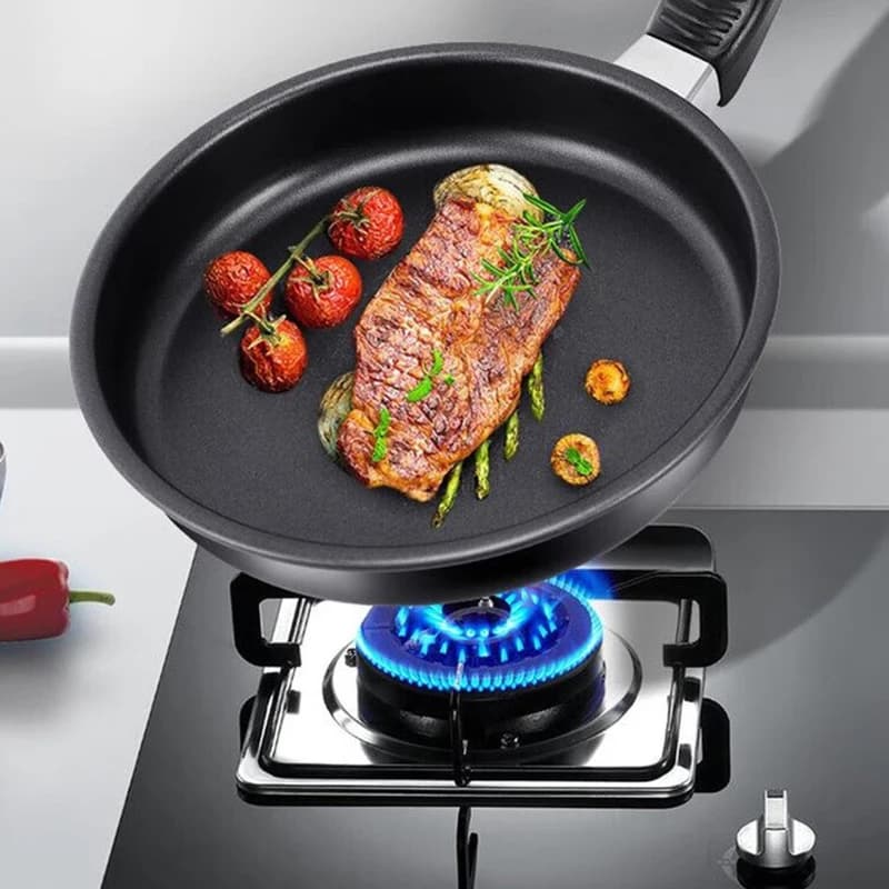 1PC Stainless Steel Non-Stick Mini Frying Pan Egg Fry Saucepan Heat Resistant Handle For Gas Stove Home Kitchen Cookware