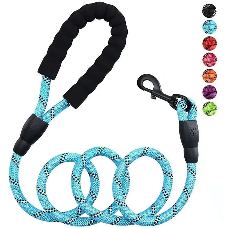 Guinzaglio per cani resistente da 150 cm Guinzagli per animali domestici Guinzaglio riflettente per cani grandi, piccoli, medi e grandi Guinzaglio per traino Golden Retriever