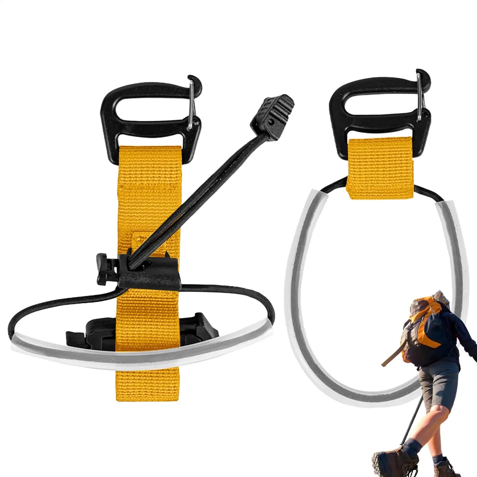 Hiking Pole Fixing Strap Trekking Pole Carrier Hiking Pole Fixing Lanyard Quick Release Buckle Cord For Trail Camping Travel