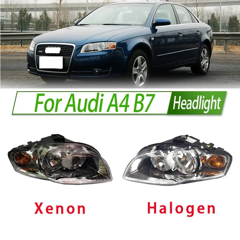 Per Audi A4 B7 gruppo faro alogeno stile OEM portalampada per faro anteriore sostituzione Plug & Play
