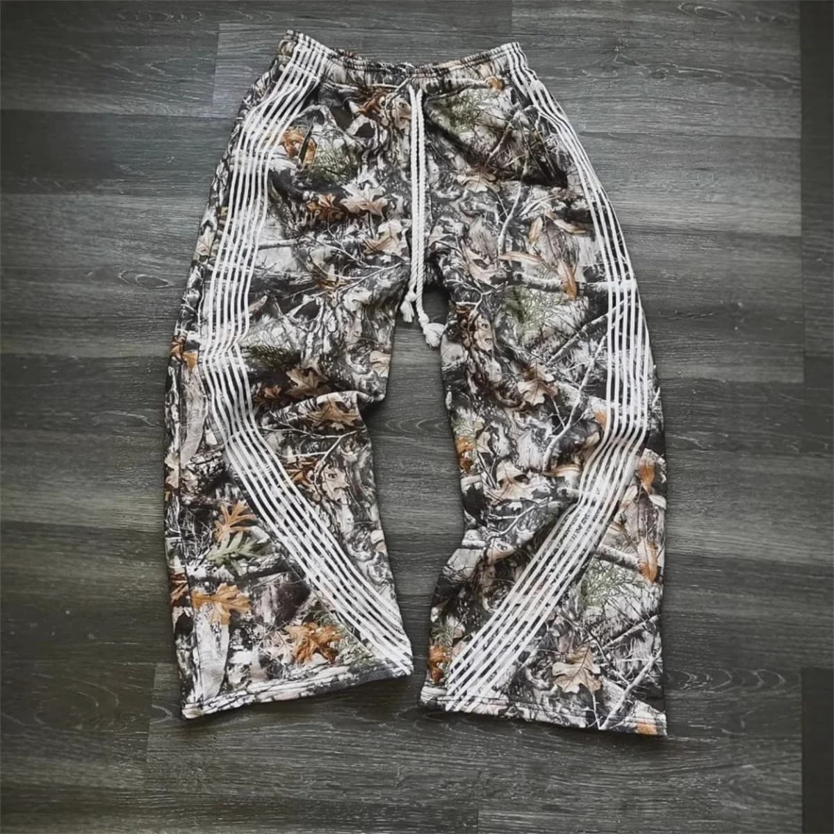 Mimetic Y2k casual pants functional tactical camouflage functional sports pants premium jogging woman with coulisse