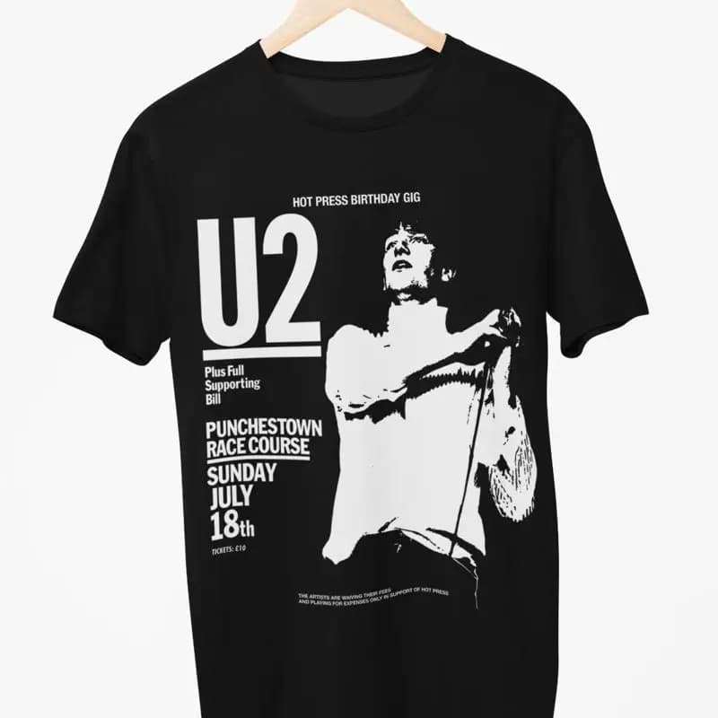 T-shirt con poster U2 Gig