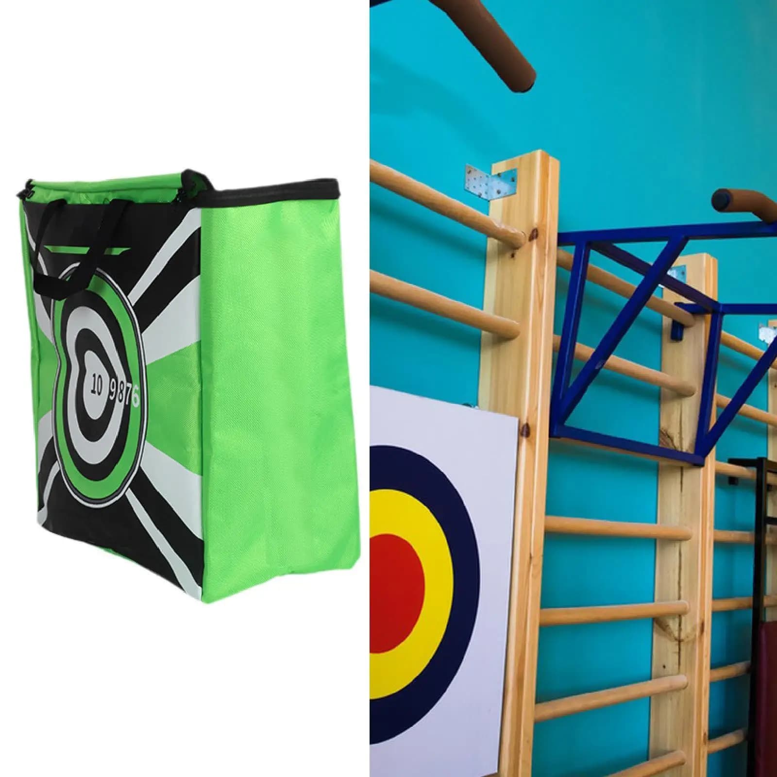 Borsa per bersagli da tiro con l'arco portatile con maniglia, leggera, da 16 pollici, vuota, per la pratica con arco compound all'aperto