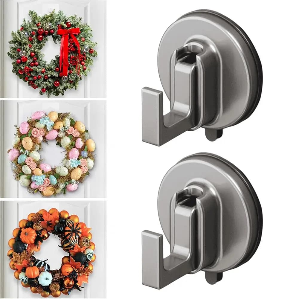 Ganci a ventosa resistenti Ganci da parete senza punzonatura per bagno Cucina Doccia Tiene accappatoio Asciugamano Senza trapano Montaggio senza tracce