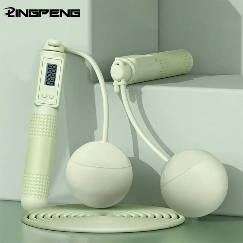 Double purpose jumping rope for steel jumping with smart count rope sports equipment for jumping with wireless sports load for home use