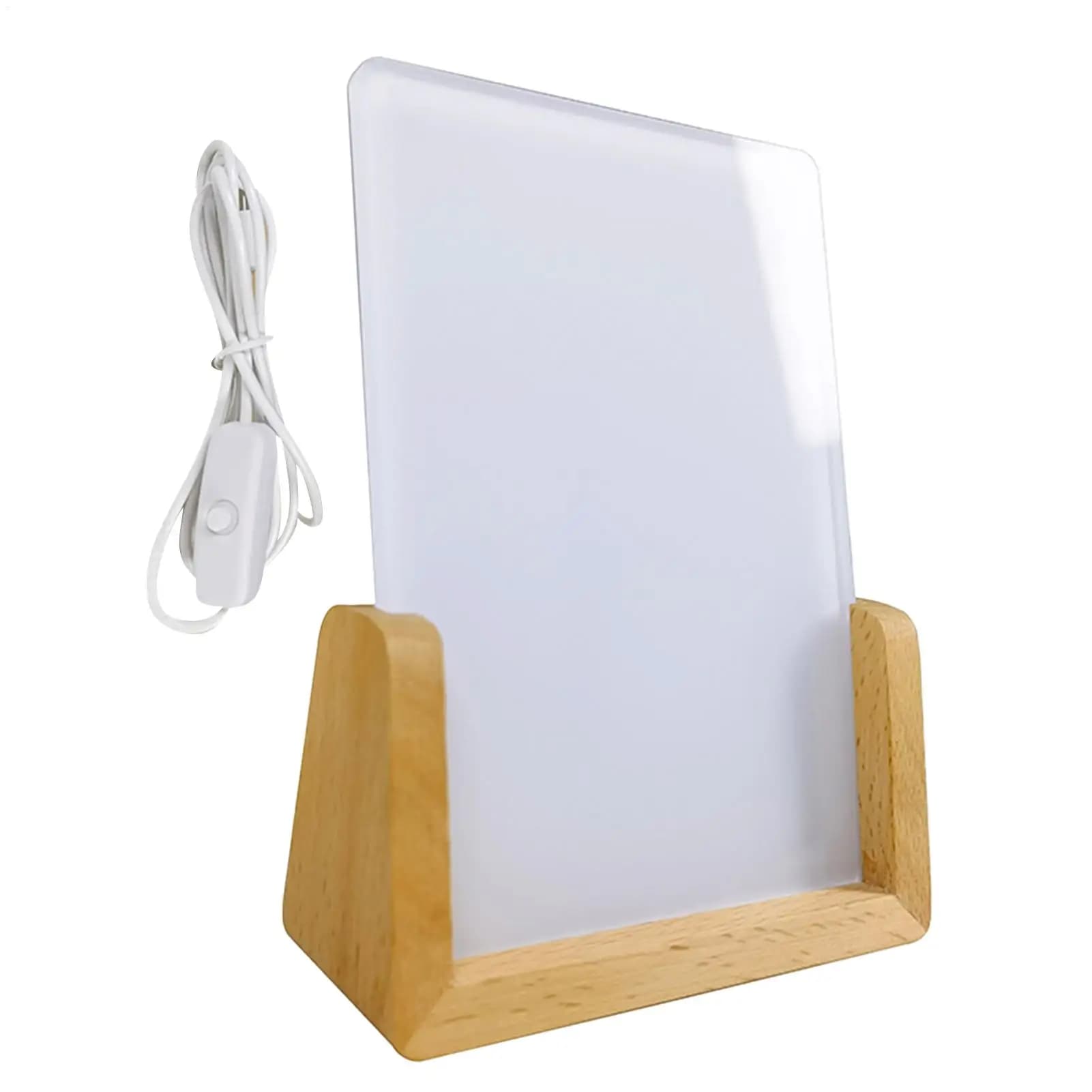 Led Picture Frame Sublimation Led Acrylic Photo Frame Display Stand Crafts Decoration for Home Birthday Christmas Women Men Car