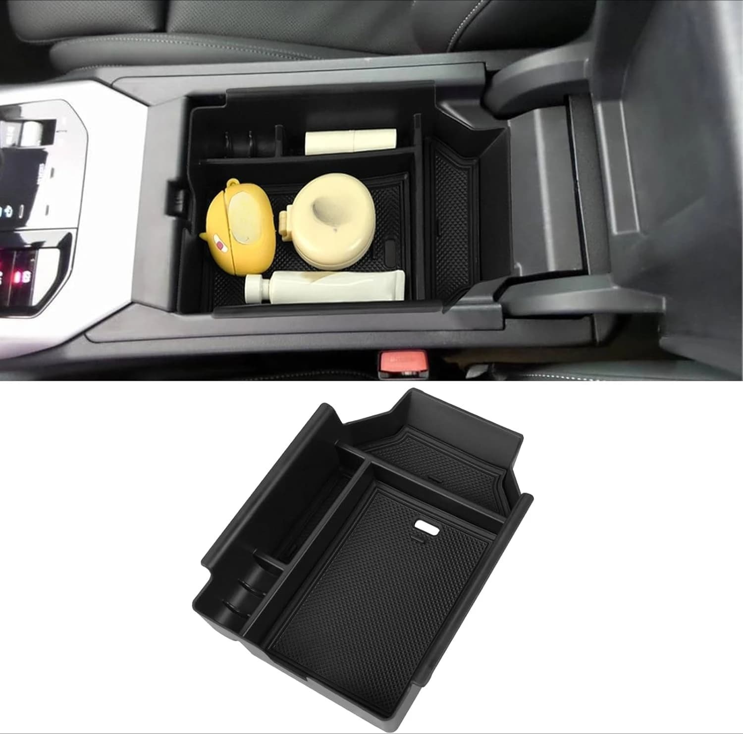 Per BMW X3 2025 Console centrale Organizzatore Interno auto Bracciolo secondario Scatola portaoggetti Organizzatore Console centrale Vassoio Accessori