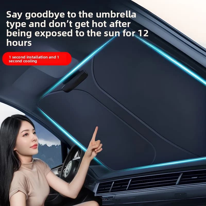 Parasole per parabrezza per auto - Parabrezza solare riflettente termico per parcheggio, protezione solare universale per lunotto anteriore