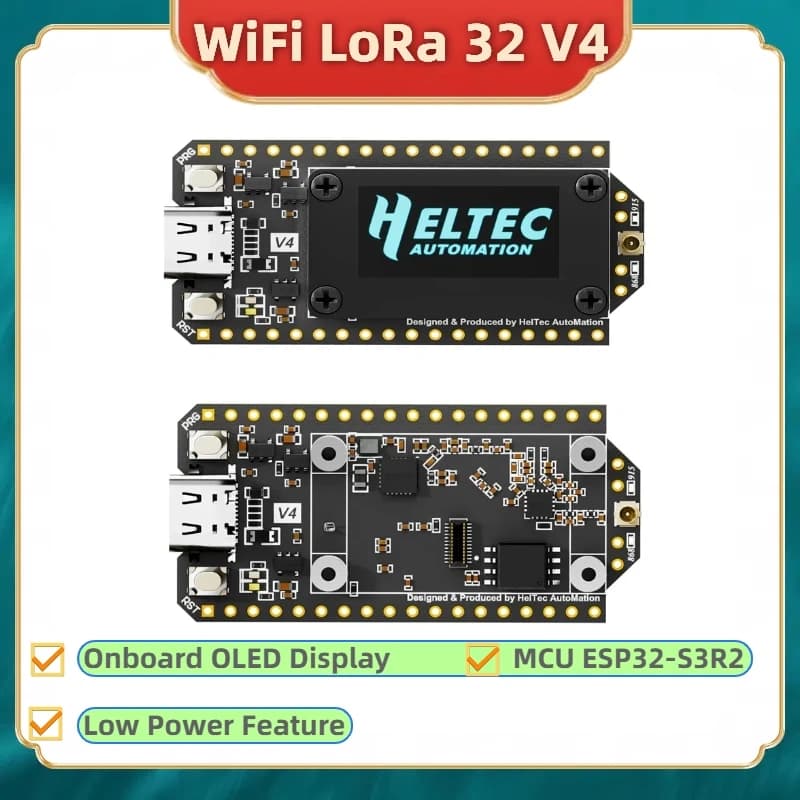 Meshtastico Heltec Wifi LoRa 32 V4 GPS da 0,96 pollici OLED ESP32 SX1262 Scheda di sviluppo ad energia solare WiFi BLE a bassa potenza per Arduino IoT