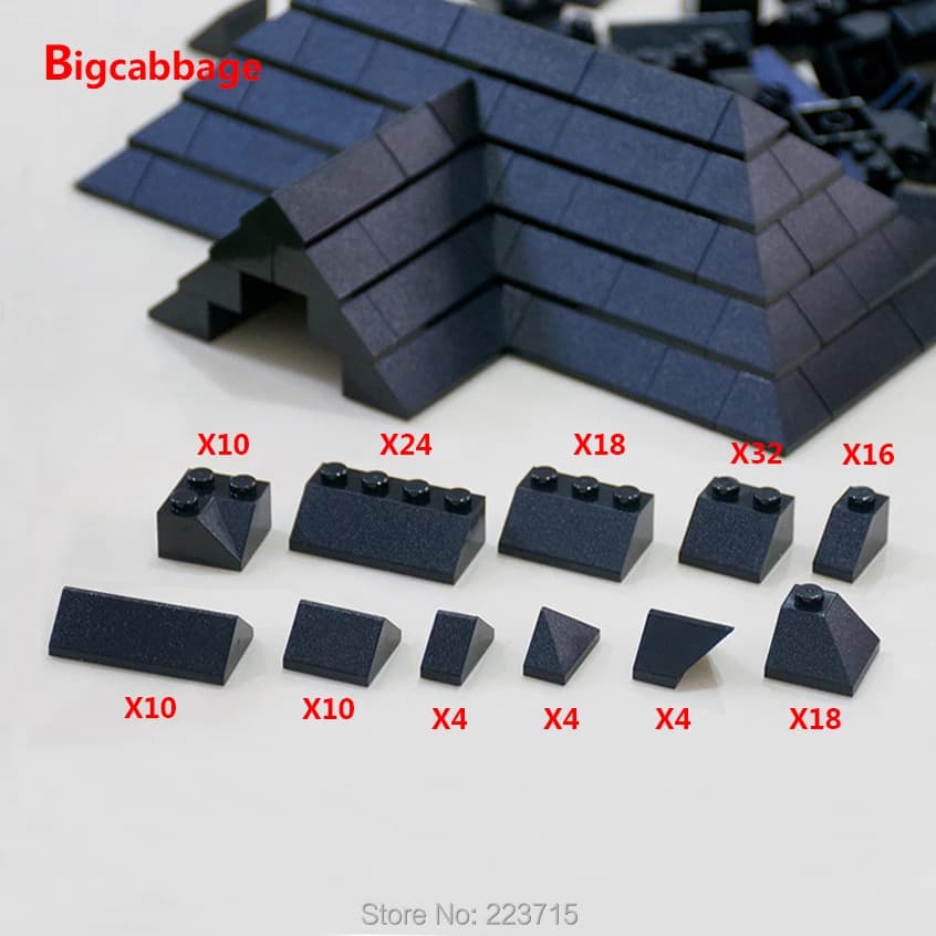 *Pacchetto di piastrelle per tetto* pacchetto di mattoni Set di mattoni per illuminare il blocco fai-da-te n. 6119 Compatibile con Altre Assembla Particelle