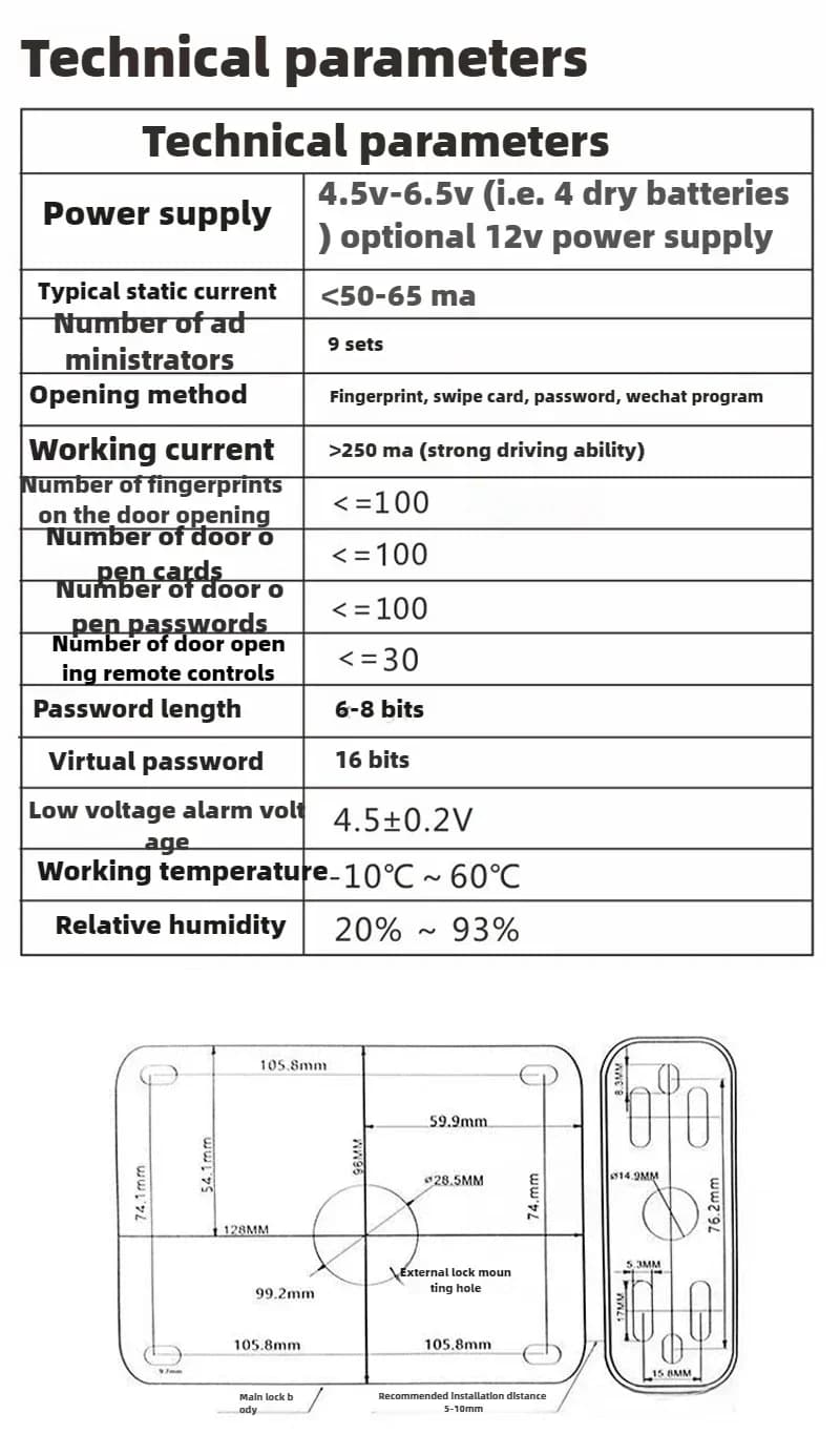 Migliore Serratura Intelligente Tuya con Impronta Digitale per Esterni, per Porte Tradizionali e Appartamenti, con Password, per Porte con Spessore Fino a 60 mm