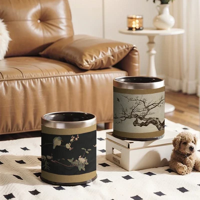 High End Trash Can for Kitchen Bathroom Living Room Ins Style Good Looking Home Living Room Waste Bin Storage Basket