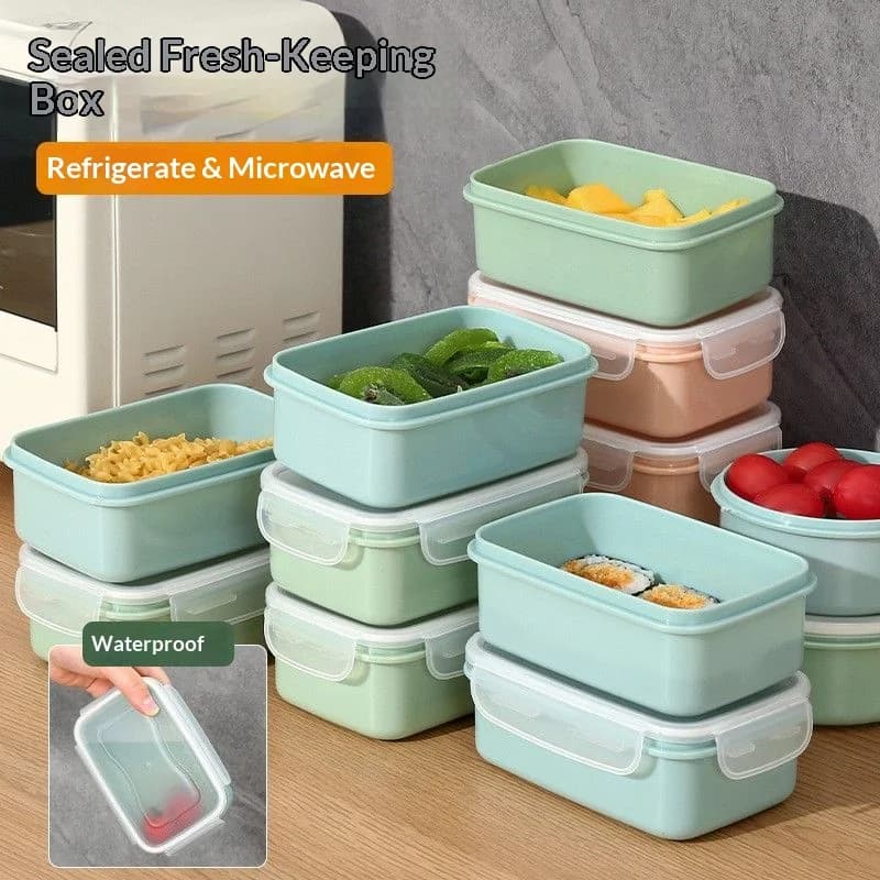Airtight Food Storage Containers BPA Free Stackable Leakproof Lunch Box Fridge Organizer Kitchen Meal Prep Fresh Keeping Box