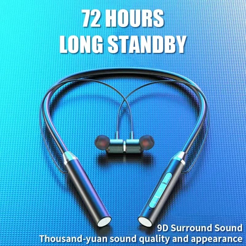 Cuffie Bluetooth senza fili Collo Stereo Riduzione del rumore Microfono sportivo universale