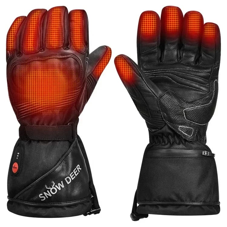 MAIYATANG Savior Warmer Touchscreen Guanti da moto riscaldati da sci impermeabili antivento caldi ricaricabili antiscivolo