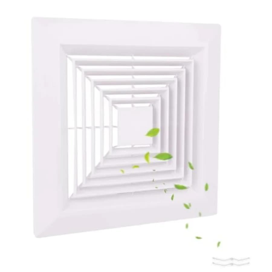 1-Piece ""es Bathroom Ehaust Fan Cover with Spring, Square Ceilg or Wall Mounted Ehaust Fan, Ceilg Fan, Grille, Air Diffuser, D