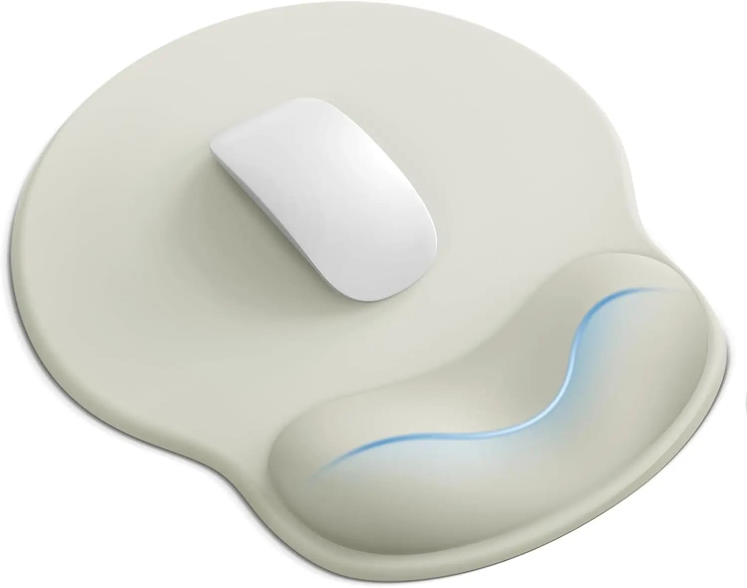 Supporto ergonomico per il polso del tappetino per mouse, con supporto per il polso in gel, tappetino per mouse con base in gomma antiscivolo per ufficio/casa/giochi/scrivania