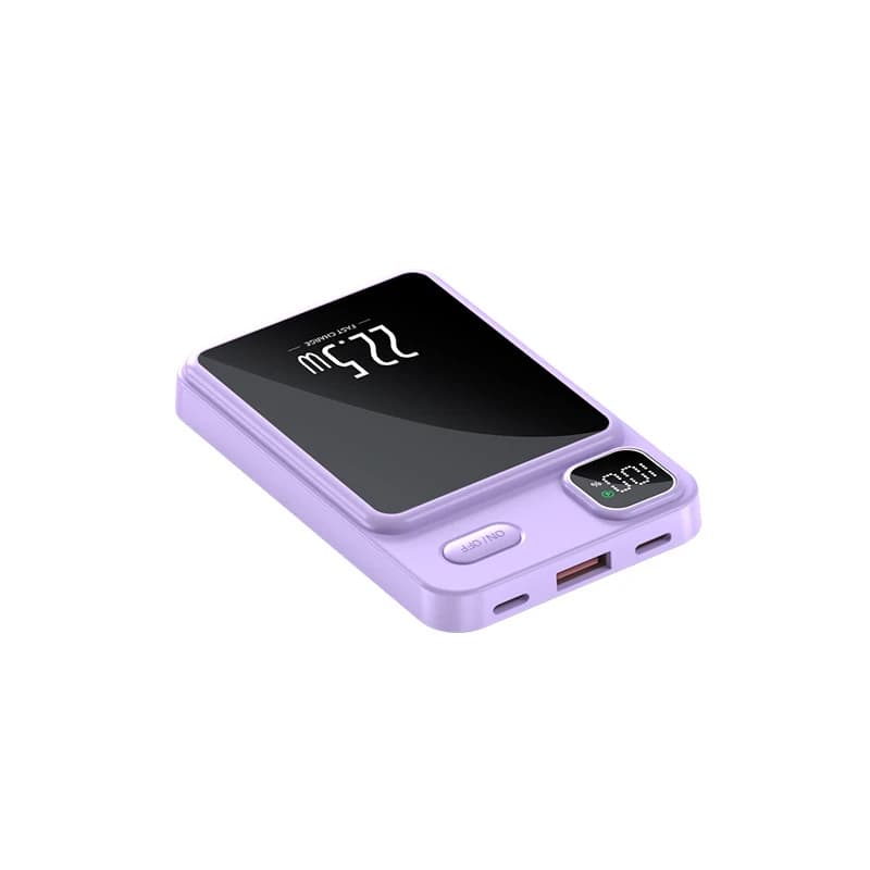 Power Bank Magnetic Portable, Wireless Charger for iPhone Samsung Xiaomi, Quick Charging for Magsafe, External Battery