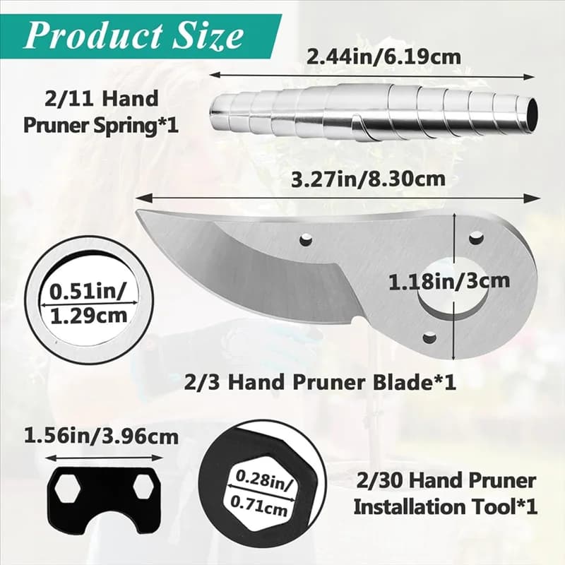 Replacement kit for manual pruning machine B14C for pruning models Felco for garden shears and trimmer bypass