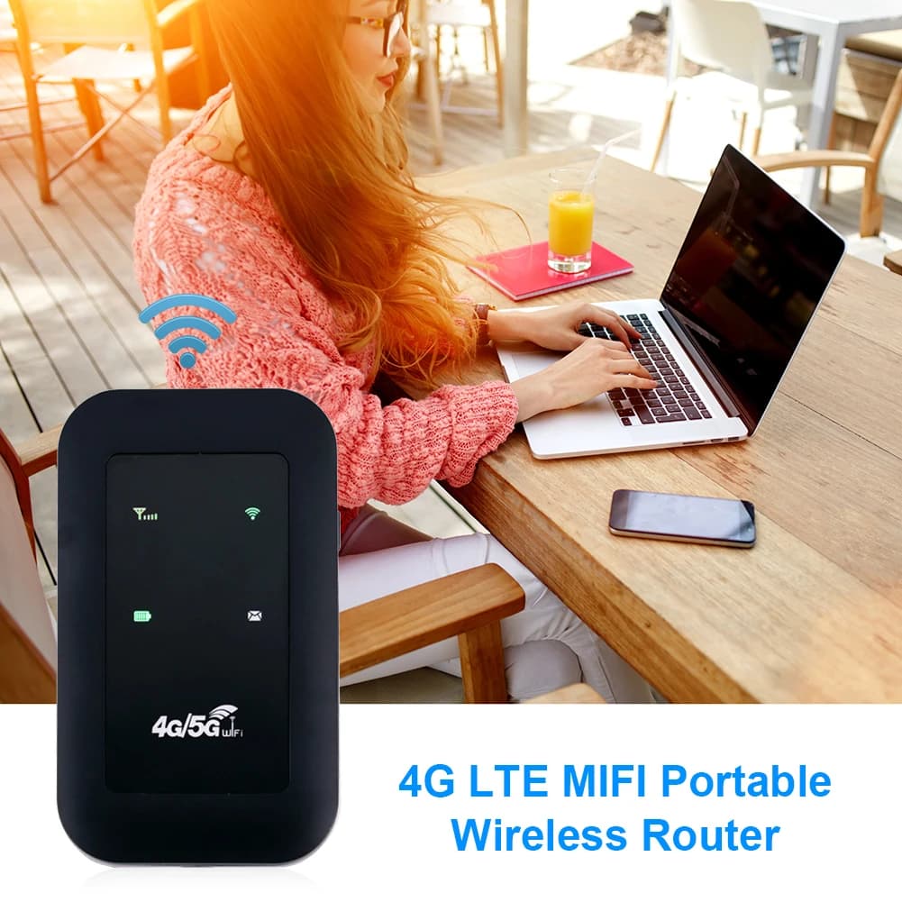 Router 4G LTE 150Mbps, Ripetitore WiFi, Amplificatore di Segnale, Espansore di Rete, Hotspot Mobile, Router Wireless Tascabile con Slot per Scheda SIM