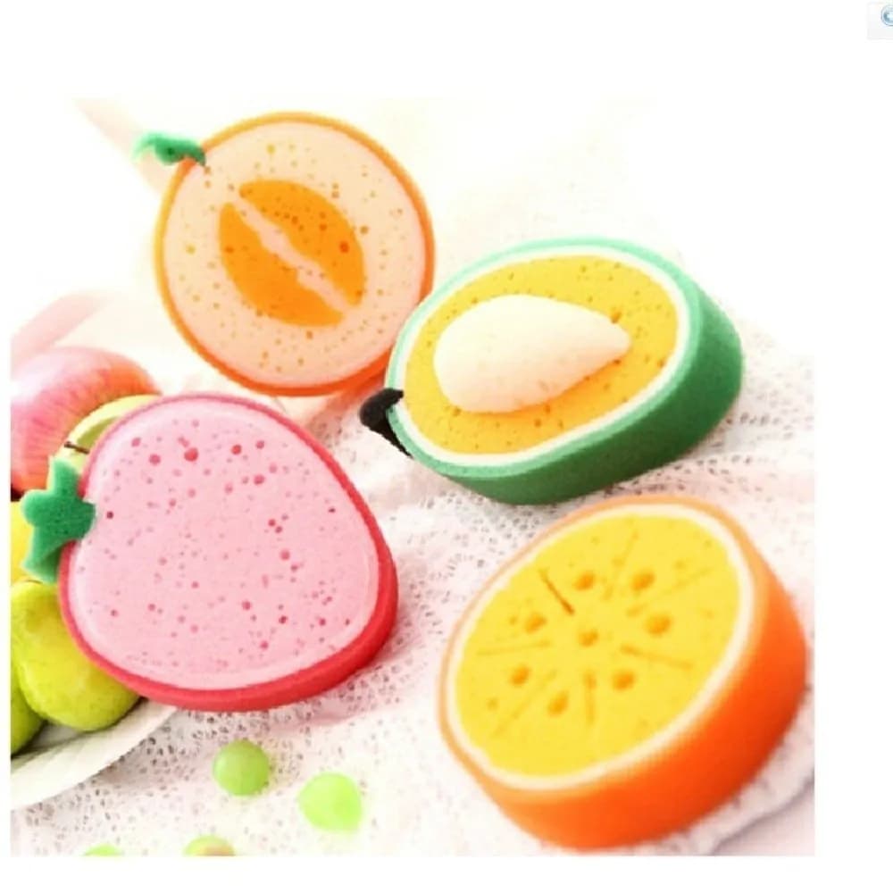 1PC spugna detergente spugna per pulizia cucina spugna magica addensata a forma di frutta spugna per pulire macchie antiaderenti spugna per piatti