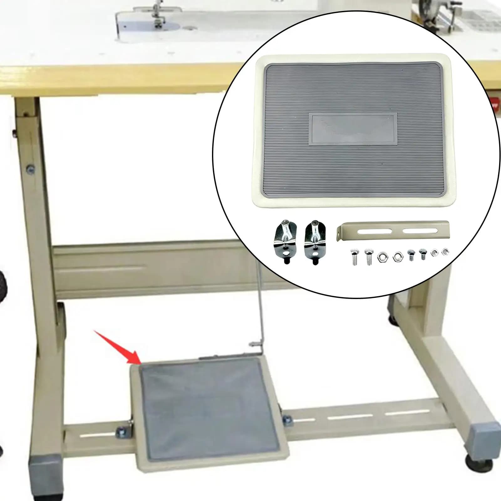 Set di Pedali per Macchina da Cucire, Facile Installazione, Costruzione in Metallo, Accessorio di Ricambio per Macchine da Cucire Domestiche e Industriali