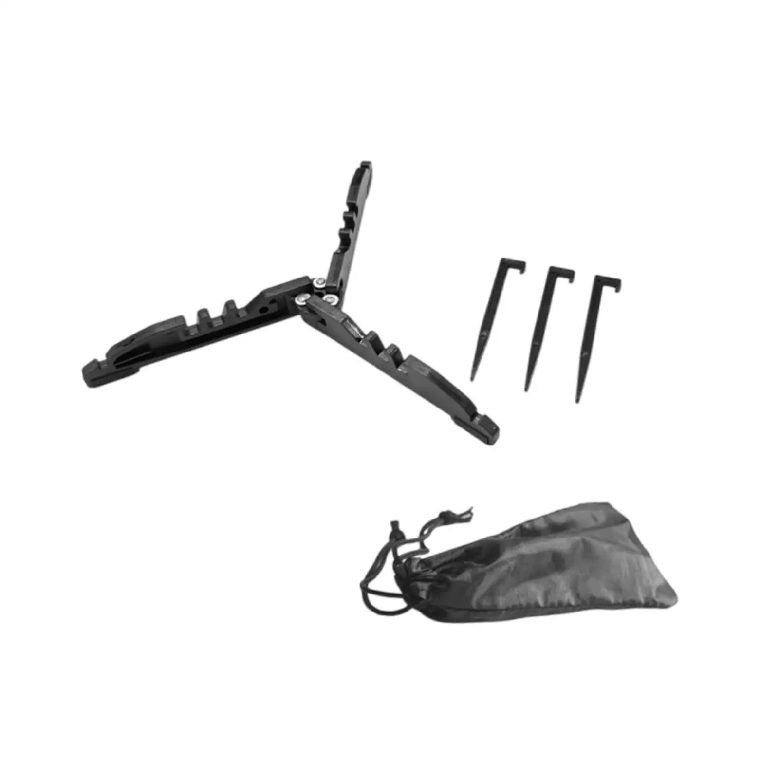 Folding Gas Tank Bracket Nylon Easy Setup Tripod for Barbecue Camping Hiking