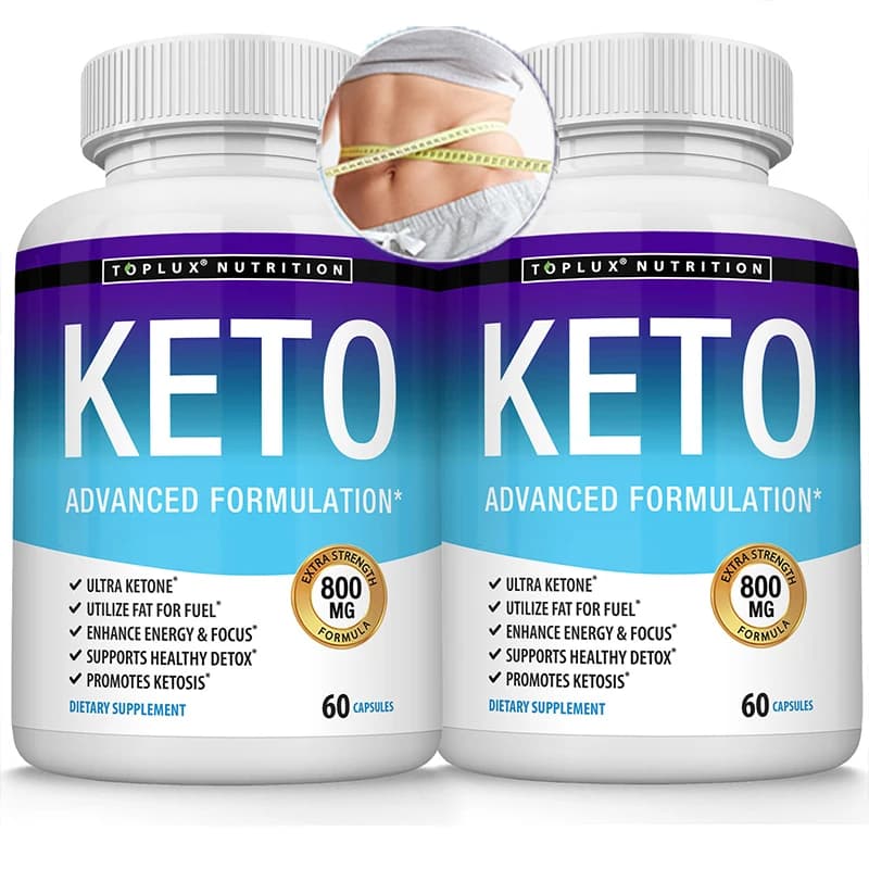Keto supplements ketones for weight management, desire, energy, fat burning, lean belly, muscle 60 capsules