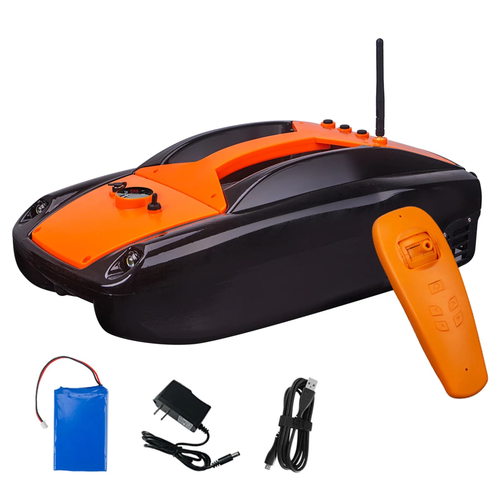 Fishing Boat with 1.5kg Load for 300m remote controlled fishing bait with double engine