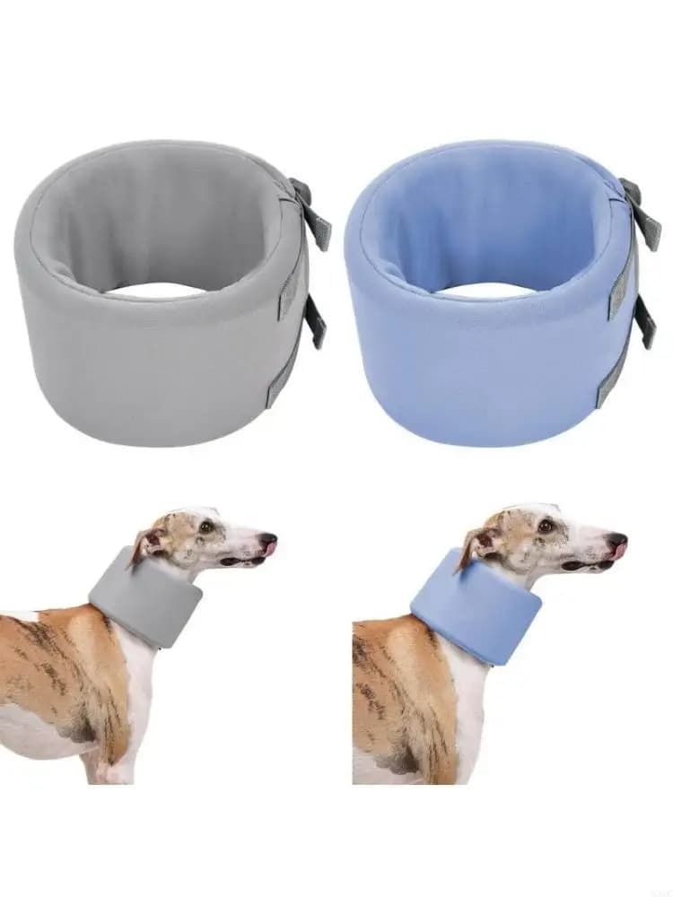 Tutore per collo per cani, collare elisabettiano regolabile per recupero post-operatorio X3UC