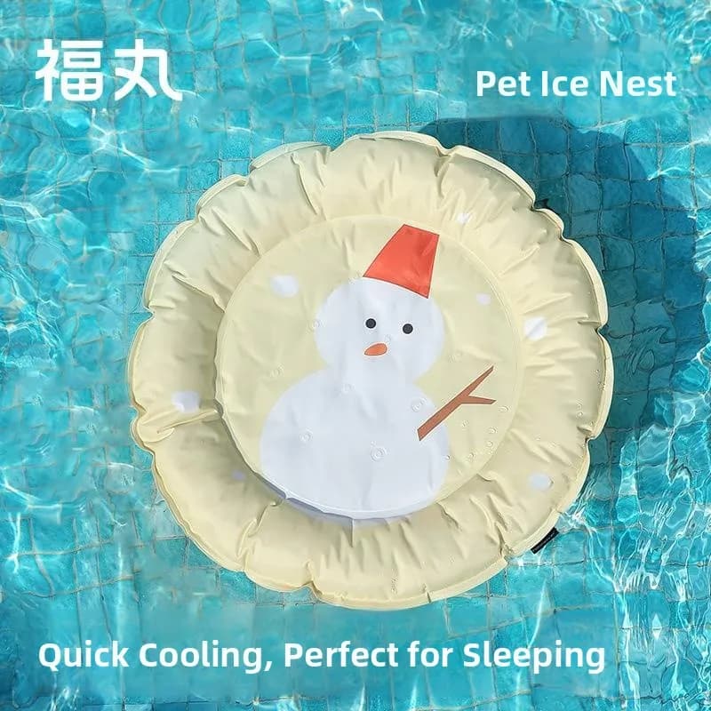 Tappetino Refrigerante Estivo per Animali Domestici, Design Orso Polare, Cuccia per Cani Ispirata agli Animali dell'Artico, Accessori per Animali, Materiale Morbido e Confortevole