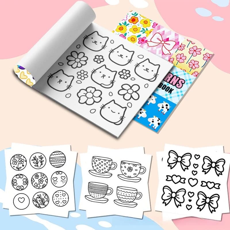New Cross-border 24 Sheets Graffiti Coloring Book for Adults, Affordable Painting Sketchbook