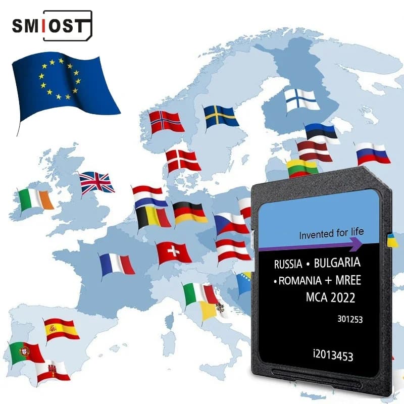 SMIOST for Ford MCA 2022 Version Navigation SD Card Ford Mondeo Kuga Focus Car Update East Europe RU BG RO Maps i2013453