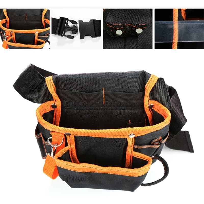 Marsupio da elettricista a 8 tasche borsa portautensili in tessuto Oxford 600D manutenzione borsa da cintura speciale per elettricisti per strumenti Hardware