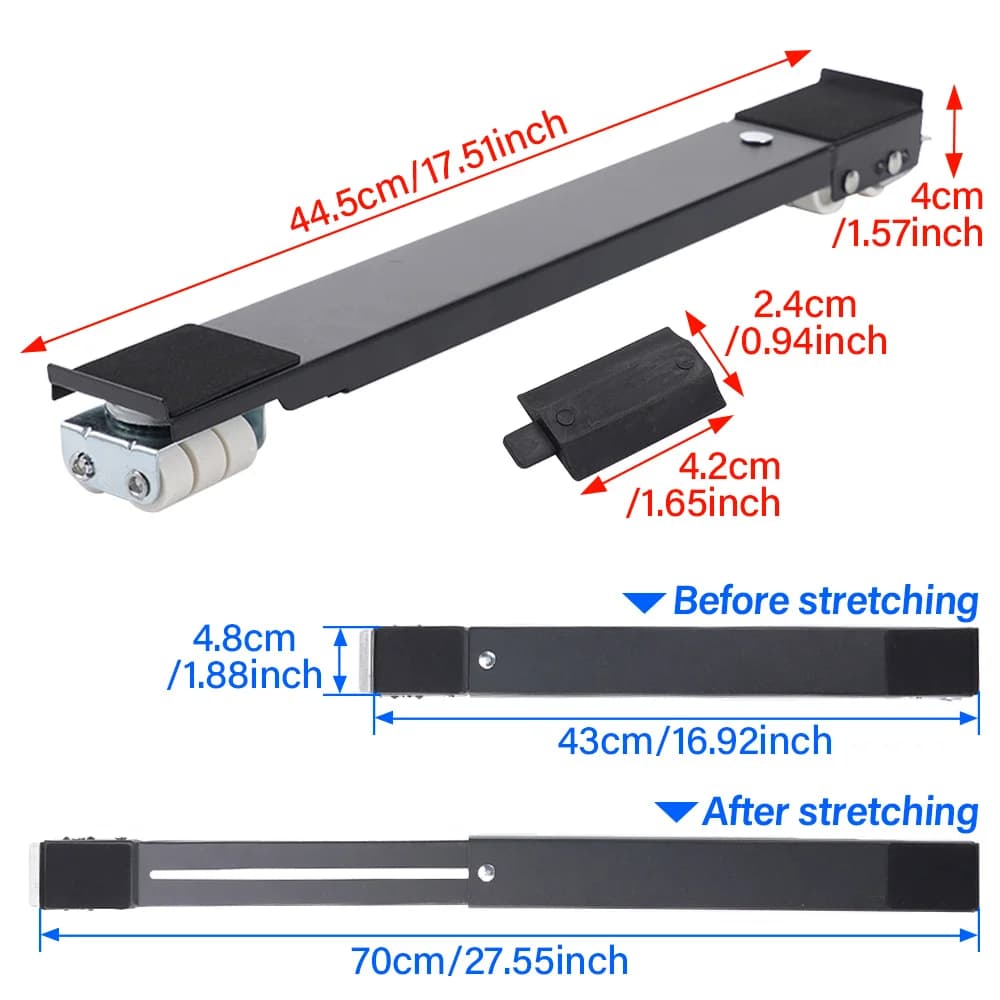 Universal mobile bracket Washing machine Fridge Lifted base Mobile roller bracket Wheel Kitchen furniture for moving bathroom