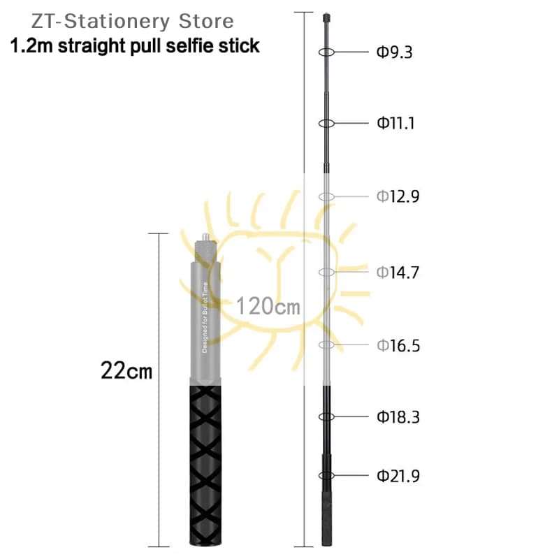 1pc Metallo Invisibile Edizione Estesa Selfie Stick Scalabile Monopiede Per Insta 360 ONE X2/3X4 Accessori Per Macchina Fotografica Bastone Treppiede