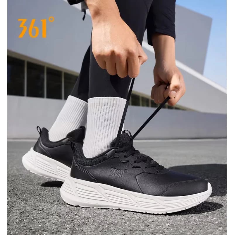 Scarpe da corsa da uomo a 361 gradi in pelle impermeabile ammortizzazione confortevole sneakers da allenamento leggere e traspiranti da uomo 672532241