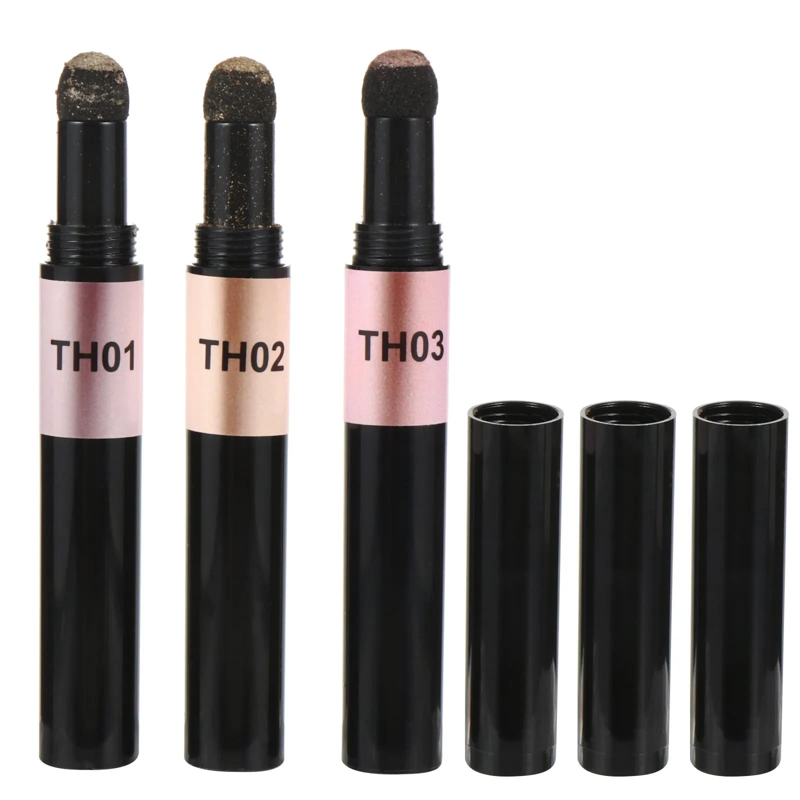 Set di 3 Penne per Polvere per Unghie, Strumento per Nail Art con Effetto Specchio, Accessorio per Manicure Glitterata per Unghie Lucenti Fai-da-Te per Feste