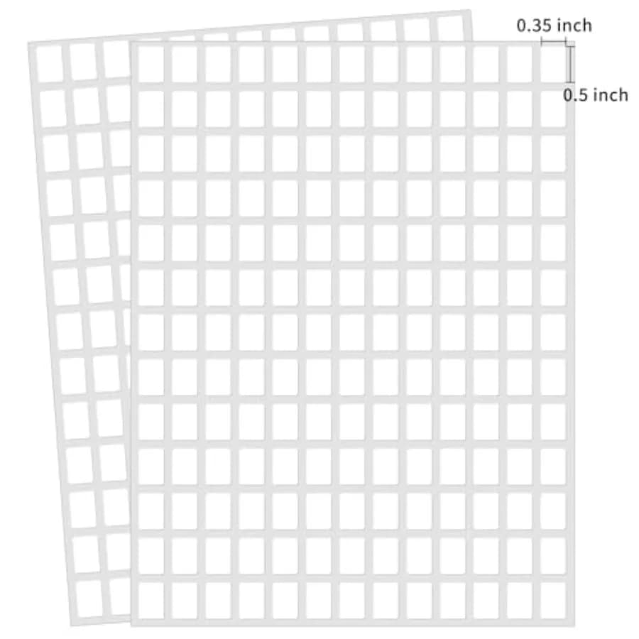 3040 Pezzi Etichette Bianche Opache Piccole, Adesivi Vuoti Rimovibili per Barattoli, Scatole, Cartelle, Buste, Scuola, Ufficio, Cucina
