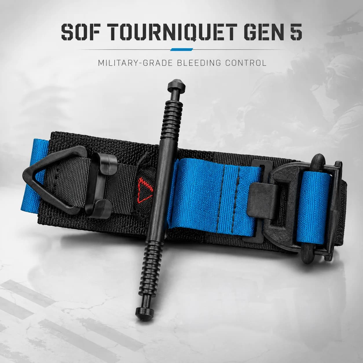 Tactical SOF Tourniquet Gen 5 Military-Grade First Aid Strap Emergency Bleeding Control for Tactical Outdoor Rescue Kit