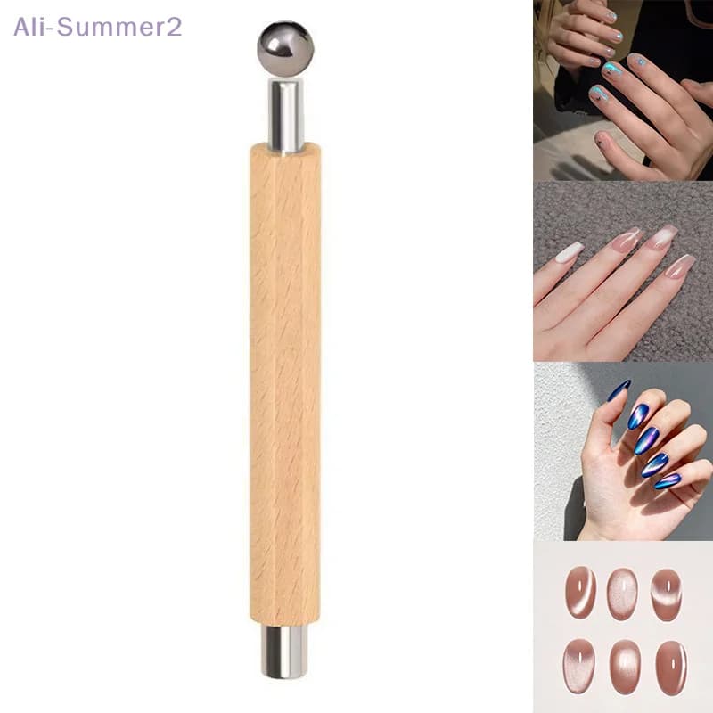 ✨ {MX} Bacchetta magnetica per unghie a doppia estremità Penna magnetica forte Effetto occhio di gatto fai-da-te per kit di strumenti per manicure francese per smalto gel UV