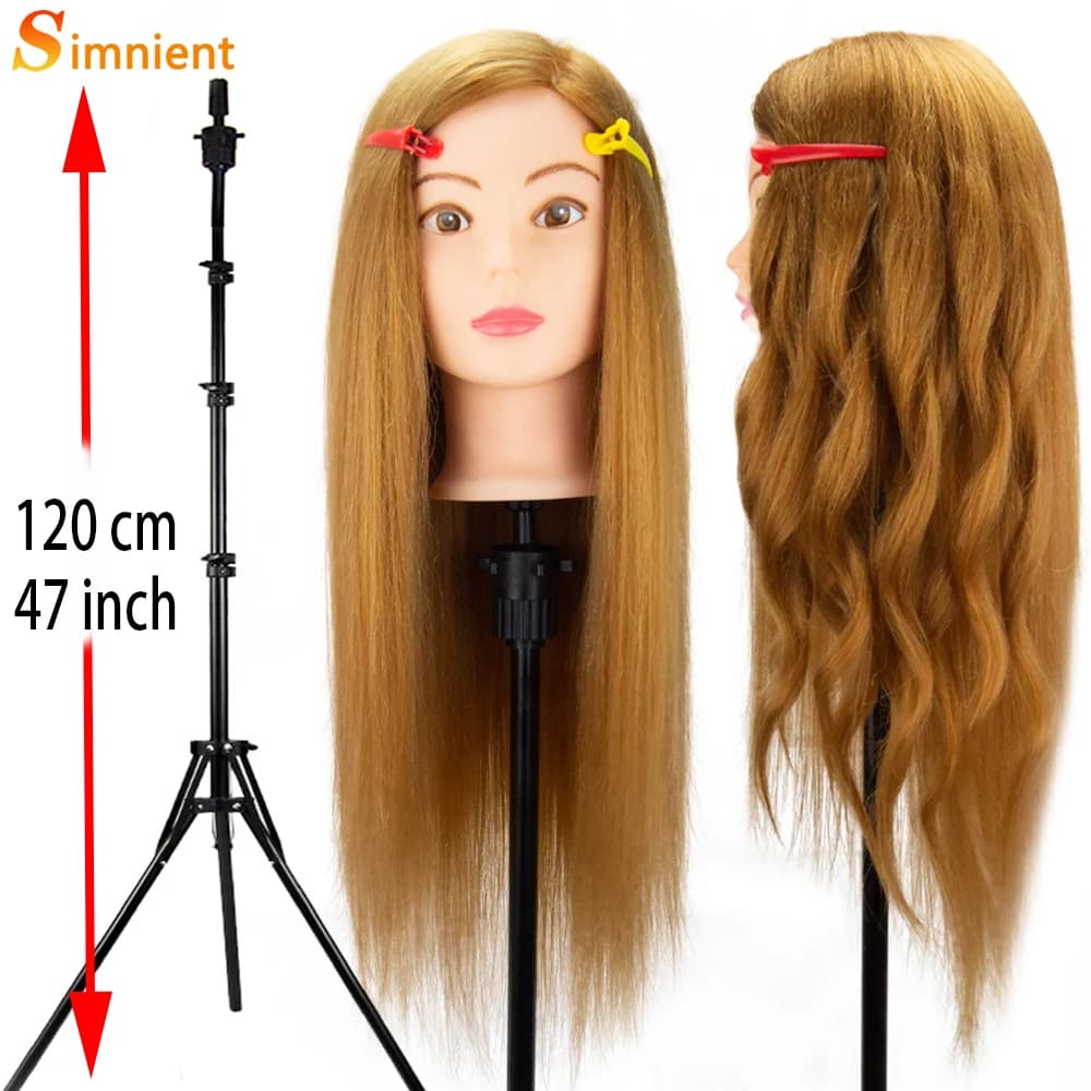 New 80% Veri Coats Doll Head For Hairstyle Head of Professional Formation Styling Manikin Head For Practicing Iron Straightening