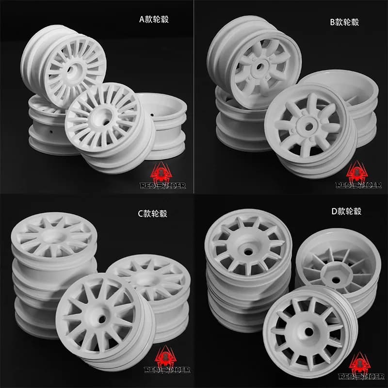 Set di ruote per pneumatici da corsa RC 4 pezzi 42mm per Tamiya 1/10 M03 M05 MF01 XM01 MB01, per modelli di auto TJXX HBBX RC parte di ricambio