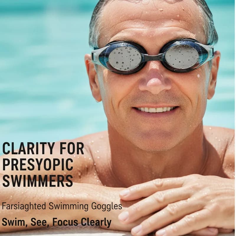 Swimwear for hypermetropia with anti-fog spray for children and adults Reading set for presbyte presbyte